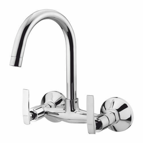 Sink Mixer Wall Mounted with Long Swinging Spout